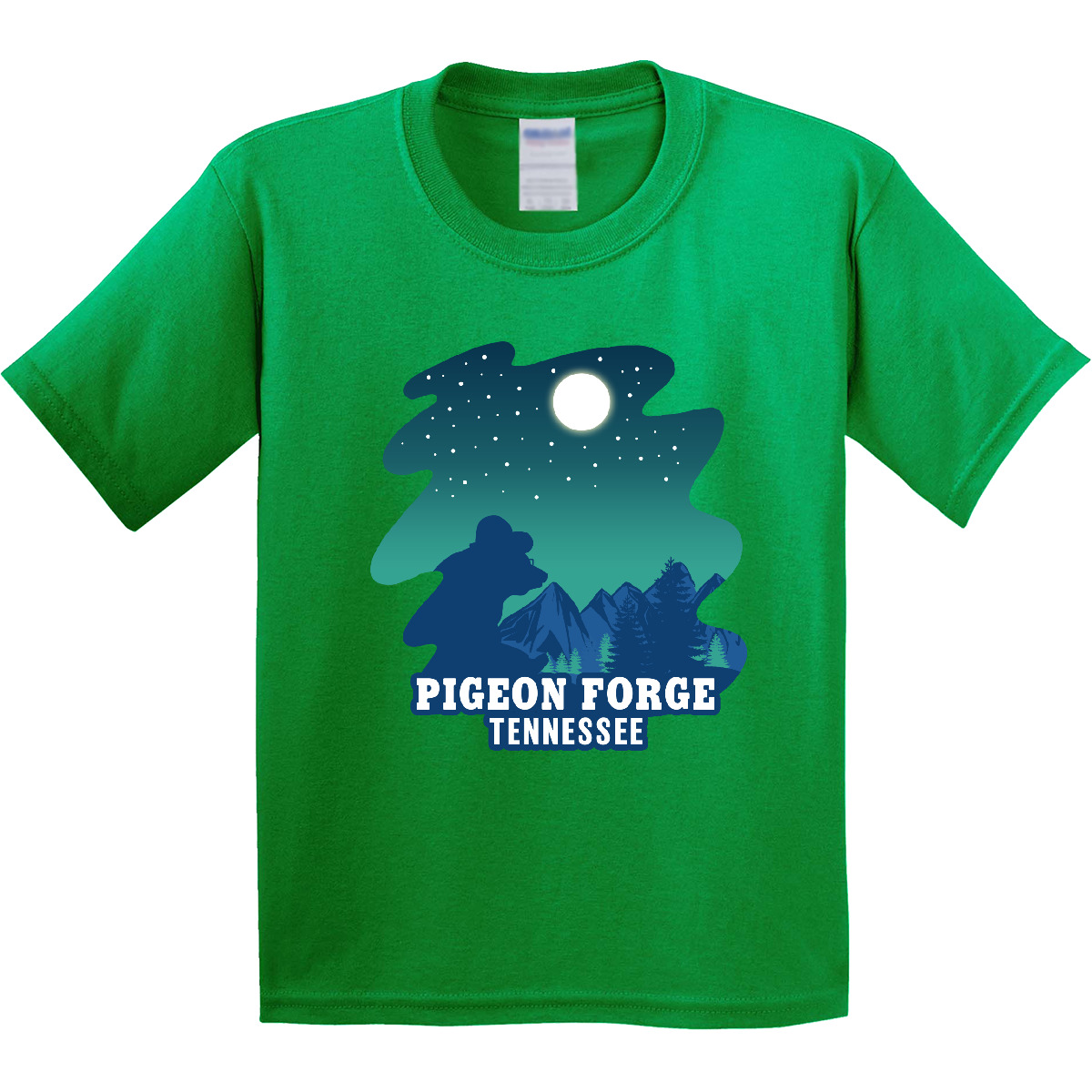 Inktastic Smoky Mountains Pigeon Forge Tennessee With Bear Youth T-Shirt State - Picture 5 of 10