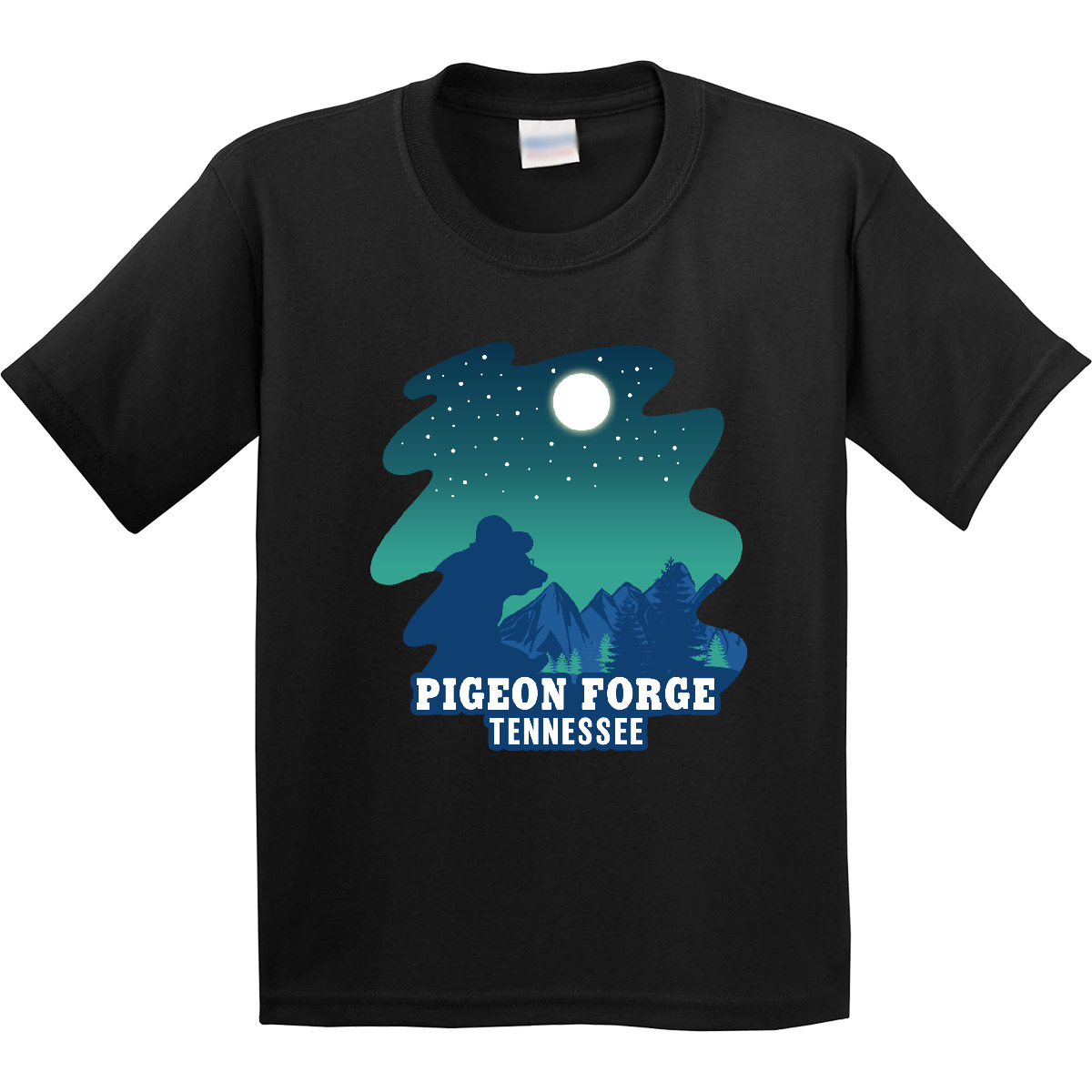Inktastic Smoky Mountains Pigeon Forge Tennessee With Bear Youth T-Shirt State - Picture 3 of 10
