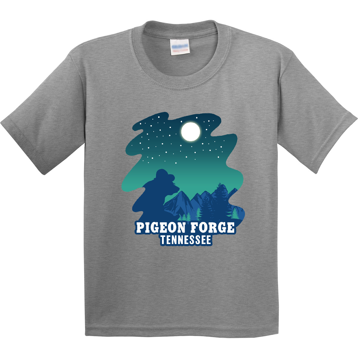 Inktastic Smoky Mountains Pigeon Forge Tennessee With Bear Youth T-Shirt State - Picture 4 of 10