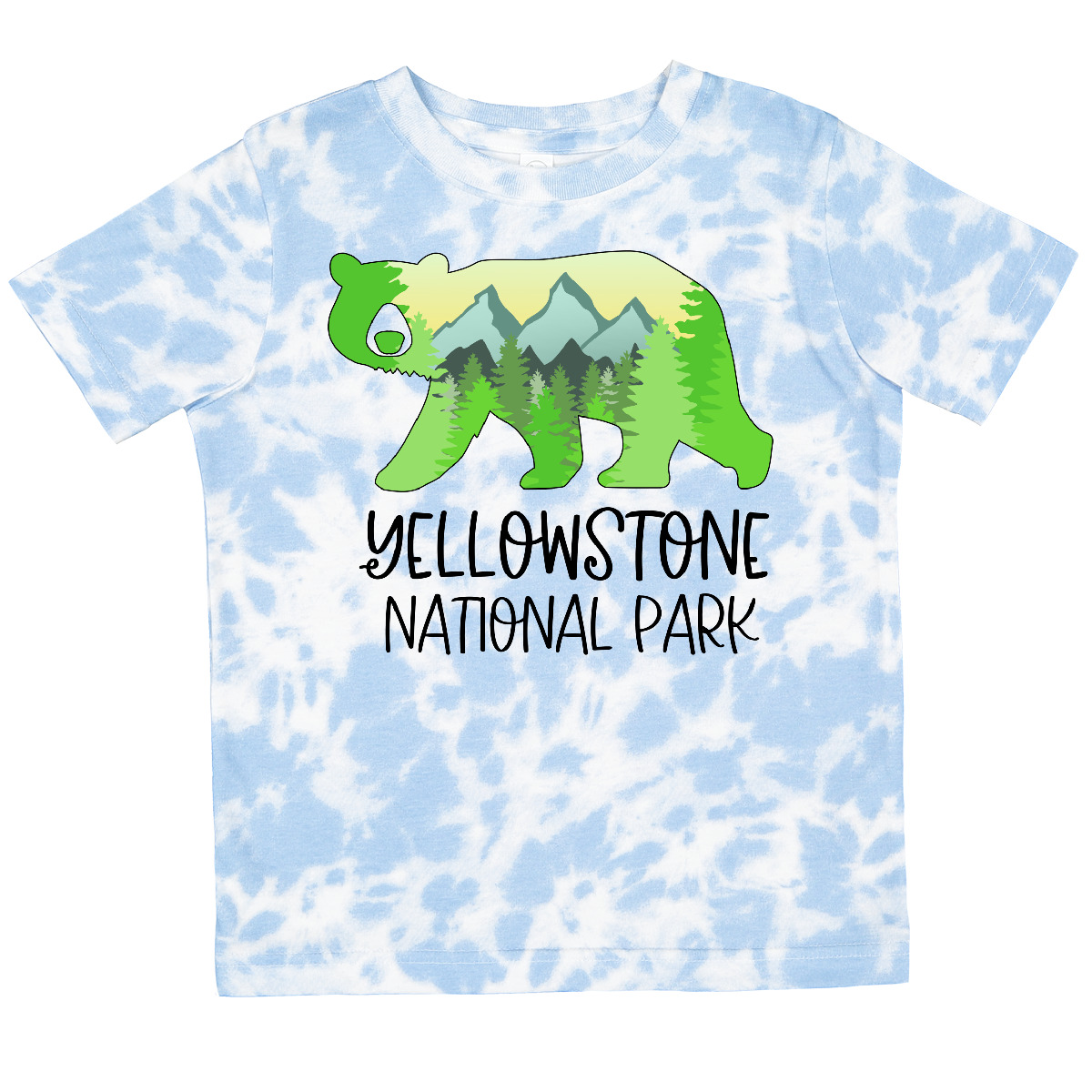Inktastic Yellowstone National Park- Mountains And Bear Shape Toddler T-Shirt - Picture 10 of 12