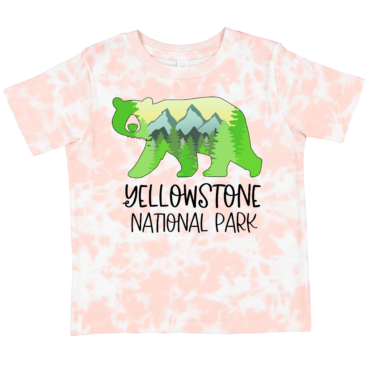 Inktastic Yellowstone National Park- Mountains And Bear Shape Toddler T-Shirt - Picture 11 of 12