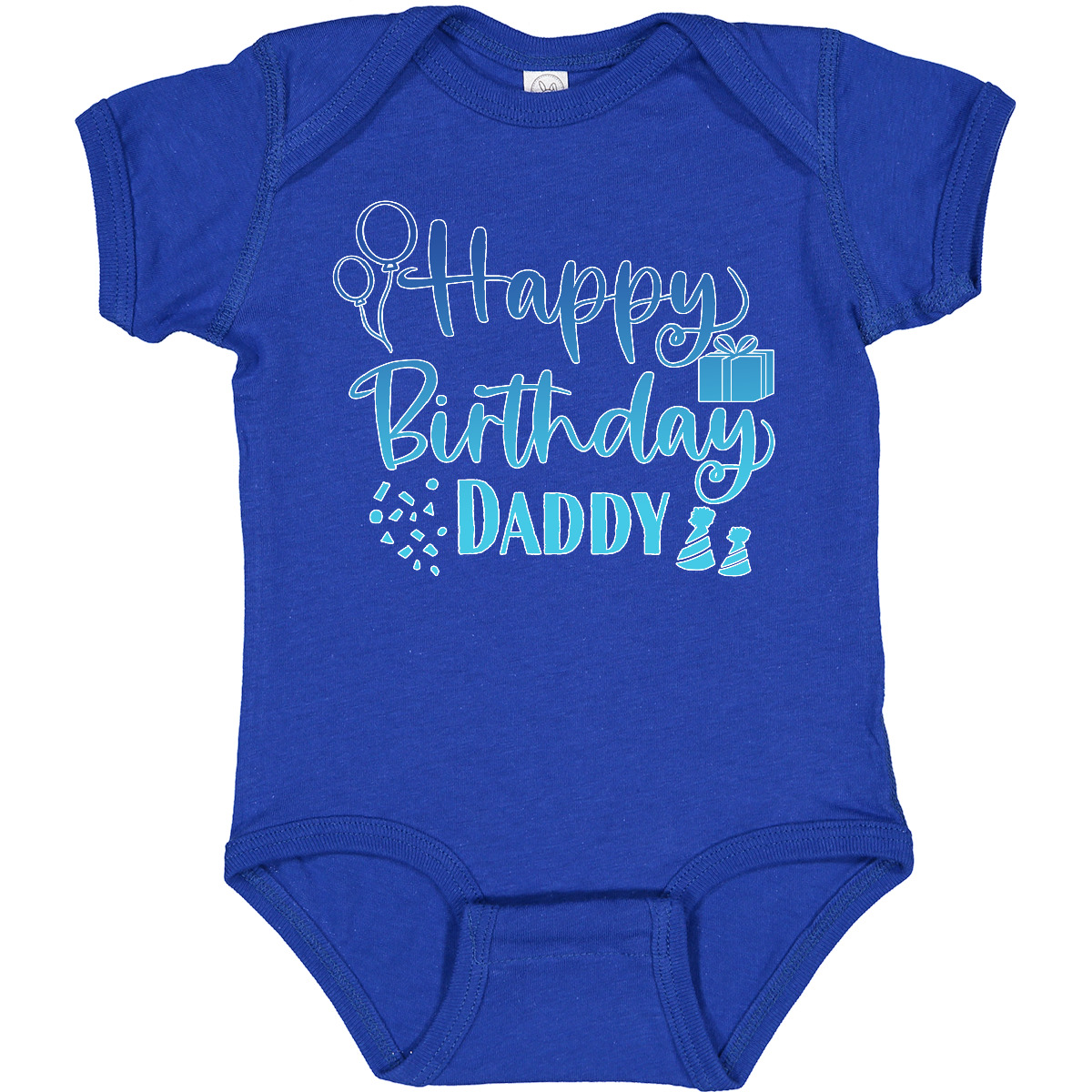 Inktastic Blue Happy Birthday Daddy Baby Bodysuit Birthdays Dad Dads Fathers Day - Bild 20 von 24