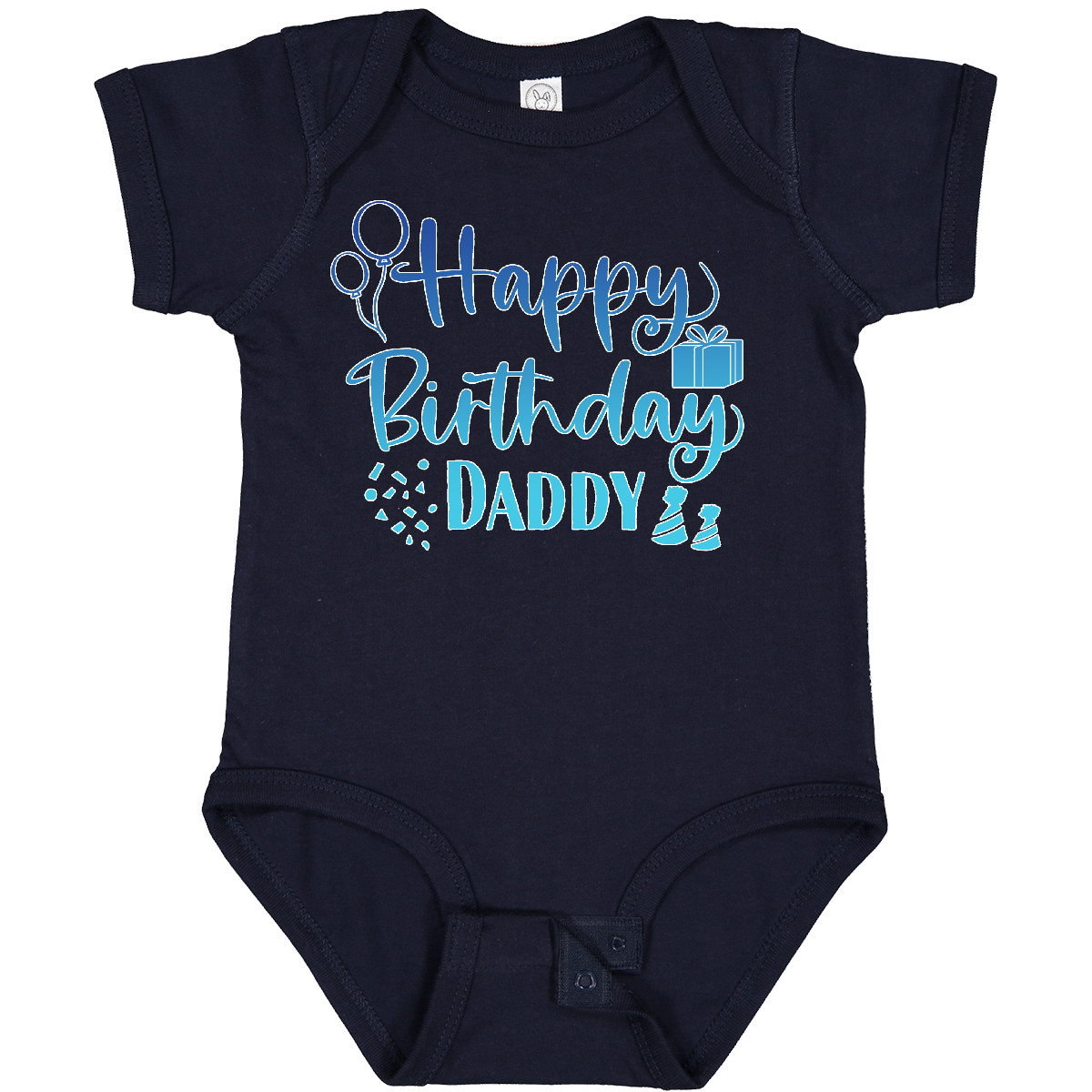 Inktastic Blue Happy Birthday Daddy Baby Bodysuit Birthdays Dad Dads Fathers Day - Bild 15 von 24