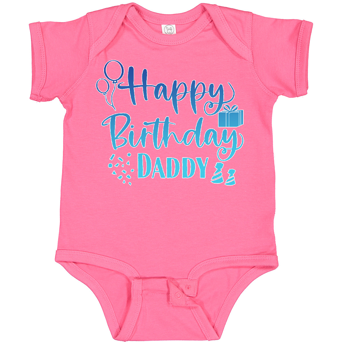 Inktastic Blue Happy Birthday Daddy Baby Bodysuit Birthdays Dad Dads Fathers Day - Bild 11 von 24