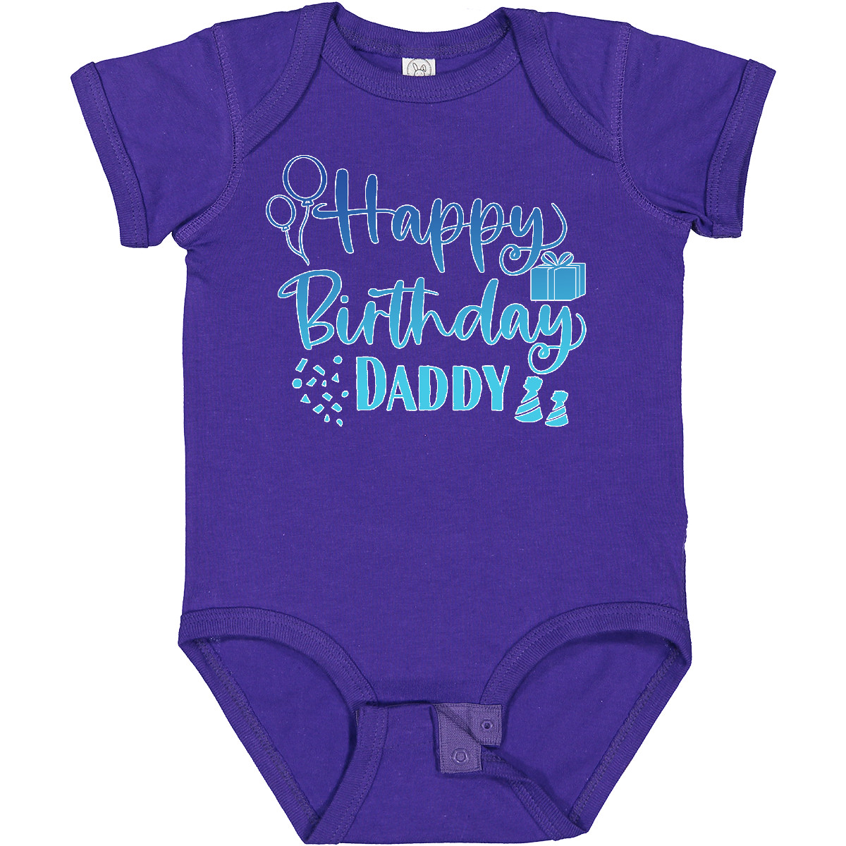 Inktastic Blue Happy Birthday Daddy Baby Bodysuit Birthdays Dad Dads Fathers Day - Bild 17 von 24