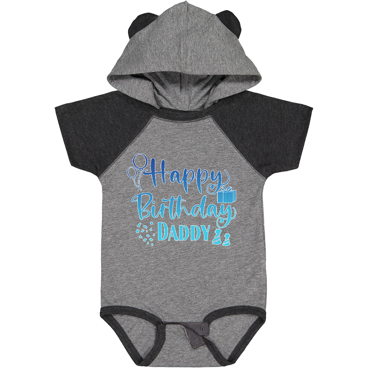 Inktastic Blue Happy Birthday Daddy Baby Bodysuit Birthdays Dad Dads Fathers Day - Bild 10 von 24