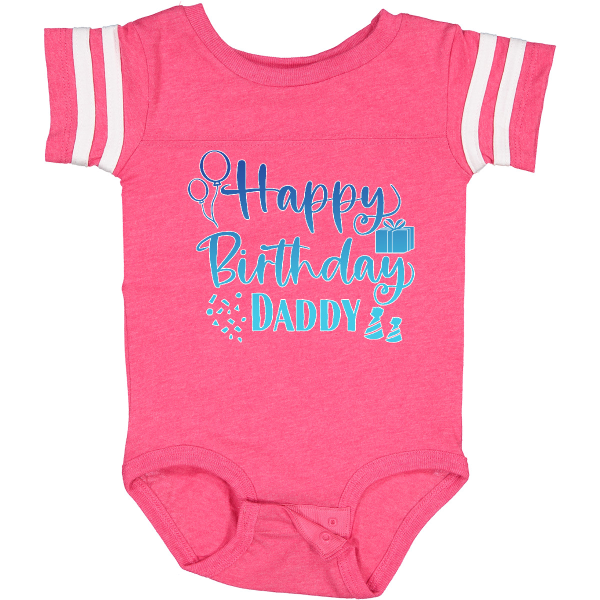 Inktastic Blue Happy Birthday Daddy Baby Bodysuit Birthdays Dad Dads Fathers Day - Bild 8 von 24