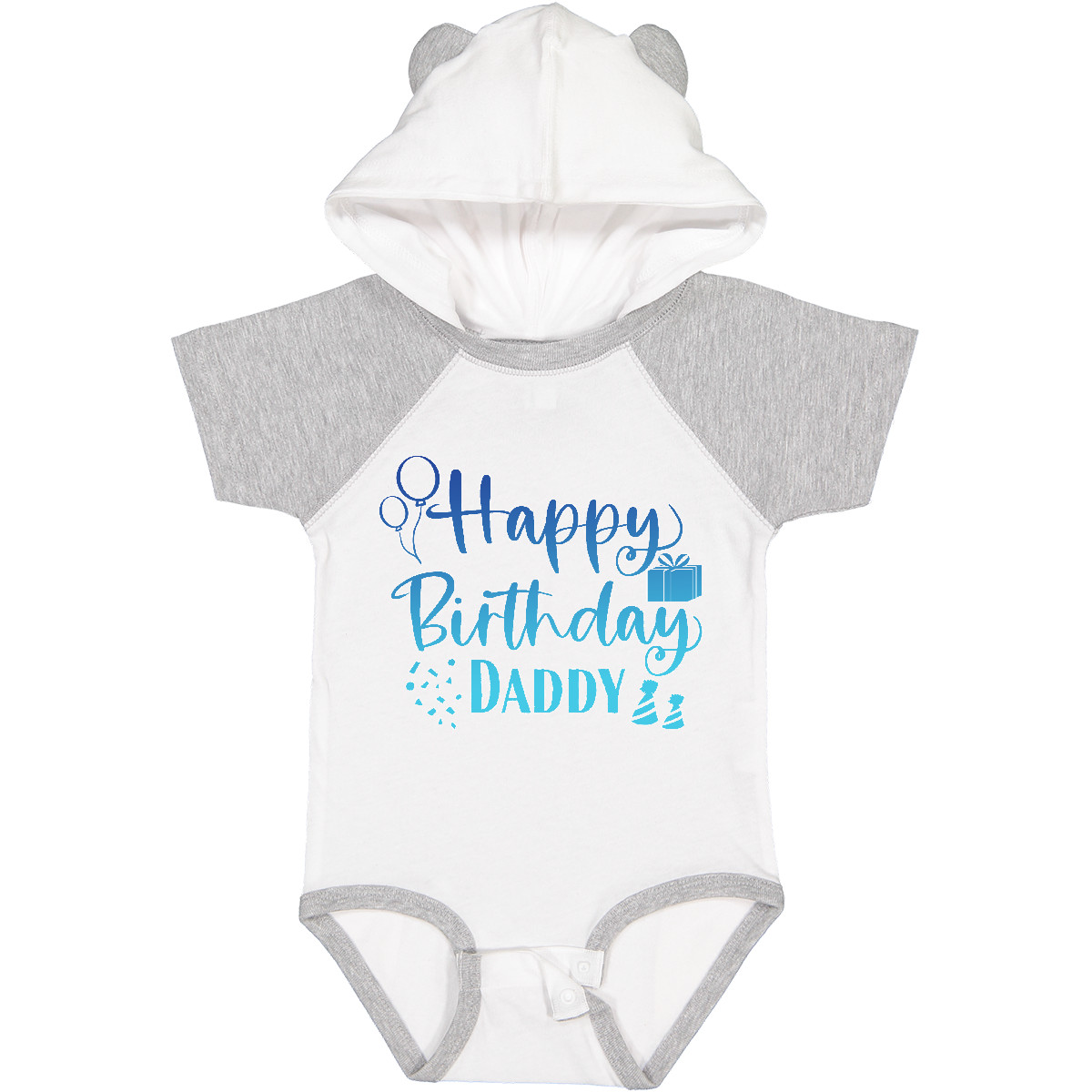 Inktastic Blue Happy Birthday Daddy Baby Bodysuit Birthdays Dad Dads Fathers Day - Bild 24 von 24