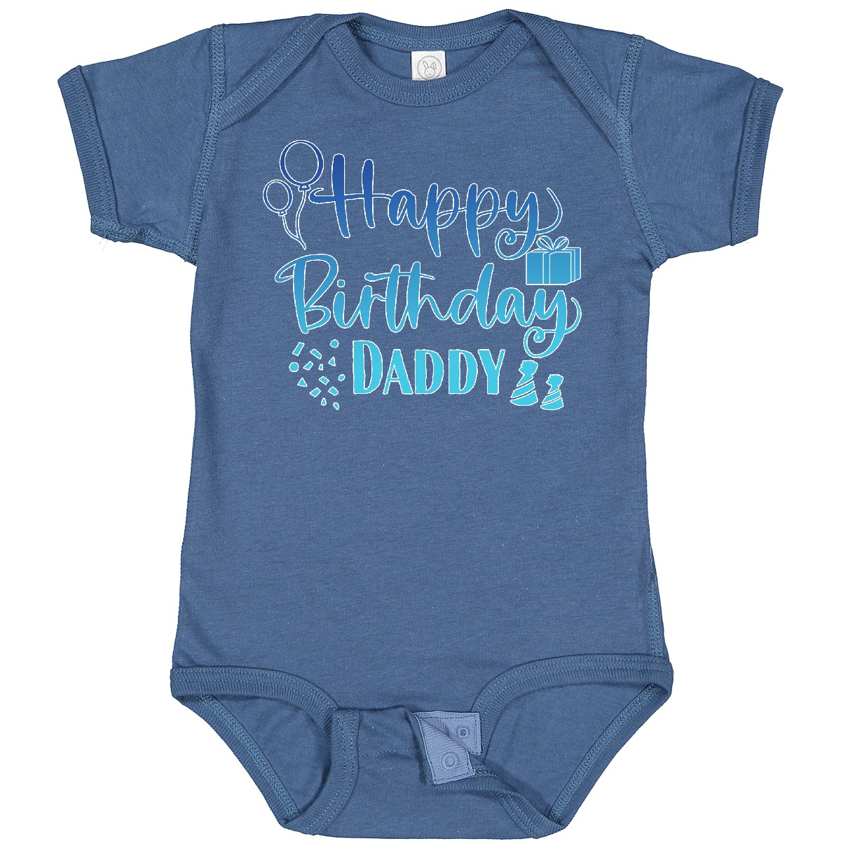 Inktastic Blue Happy Birthday Daddy Baby Bodysuit Birthdays Dad Dads Fathers Day - Bild 12 von 24