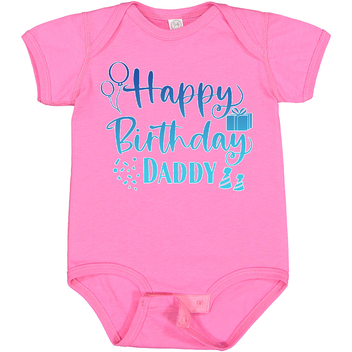 Inktastic Blue Happy Birthday Daddy Baby Bodysuit Birthdays Dad Dads Fathers Day - Bild 18 von 24