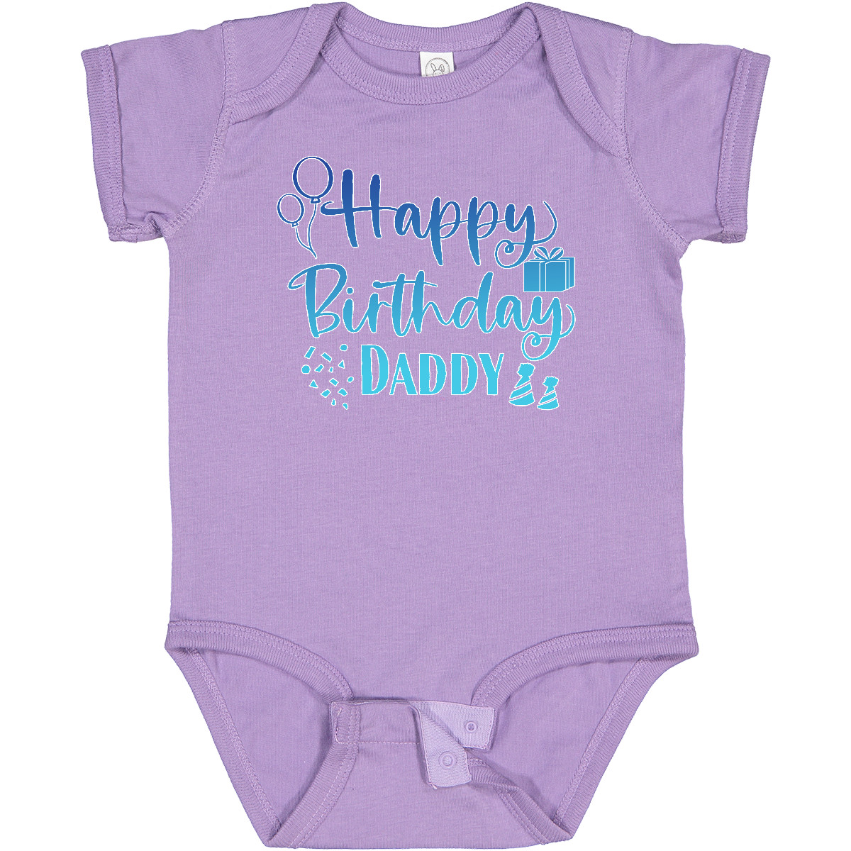Inktastic Blue Happy Birthday Daddy Baby Bodysuit Birthdays Dad Dads Fathers Day - Bild 13 von 24