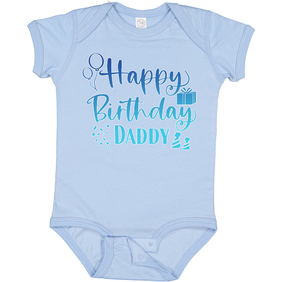 Inktastic Blue Happy Birthday Daddy Baby Bodysuit Birthdays Dad Dads Fathers Day - Bild 5 von 24