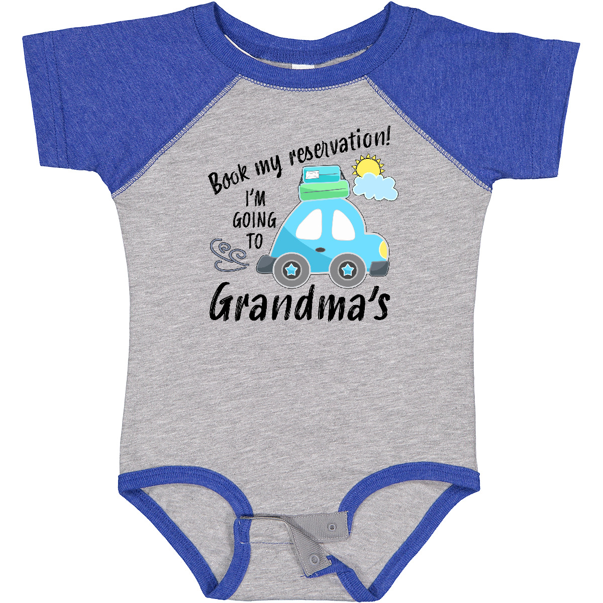 Inktastic Book My Reservation! I'm Going To Grandma's Baby Bodysuit Travel Car - Bild 4 von 11