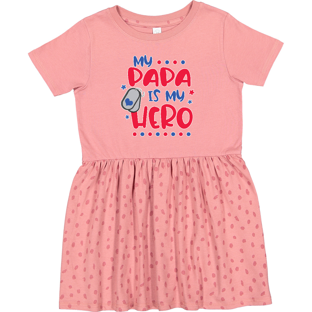 Inktastic Memorial Day My Papa Is My Hero Toddler Dress Kids Daddy Remember Kid - Picture 2 of 5