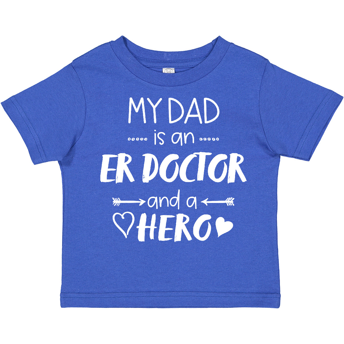 Inktastic My Dad Is An ER Doctor And A Hero Toddler T-Shirt Occupations Child Dr