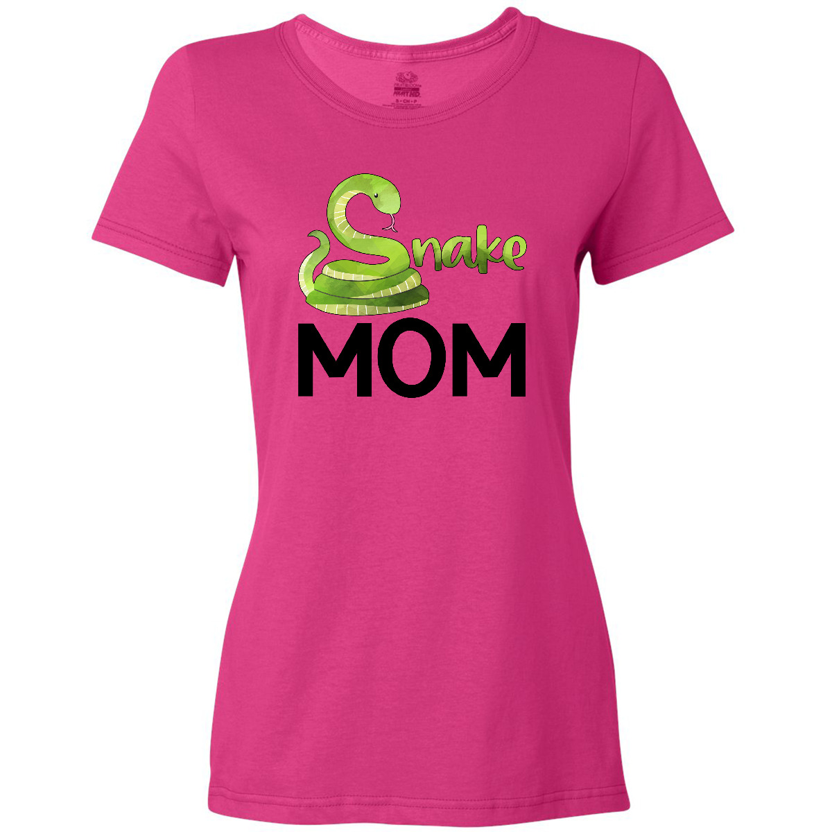 Inktastic Snake Mom- Cute Women's T-Shirt Pets Parent Pet Snakes Reptile Green - Picture 2 of 3