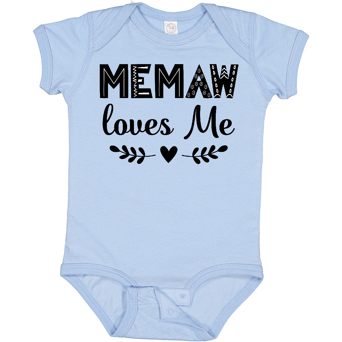 My Memaw Loves Me Baby Bodysuit - Adorable Giraffe Design Onesie