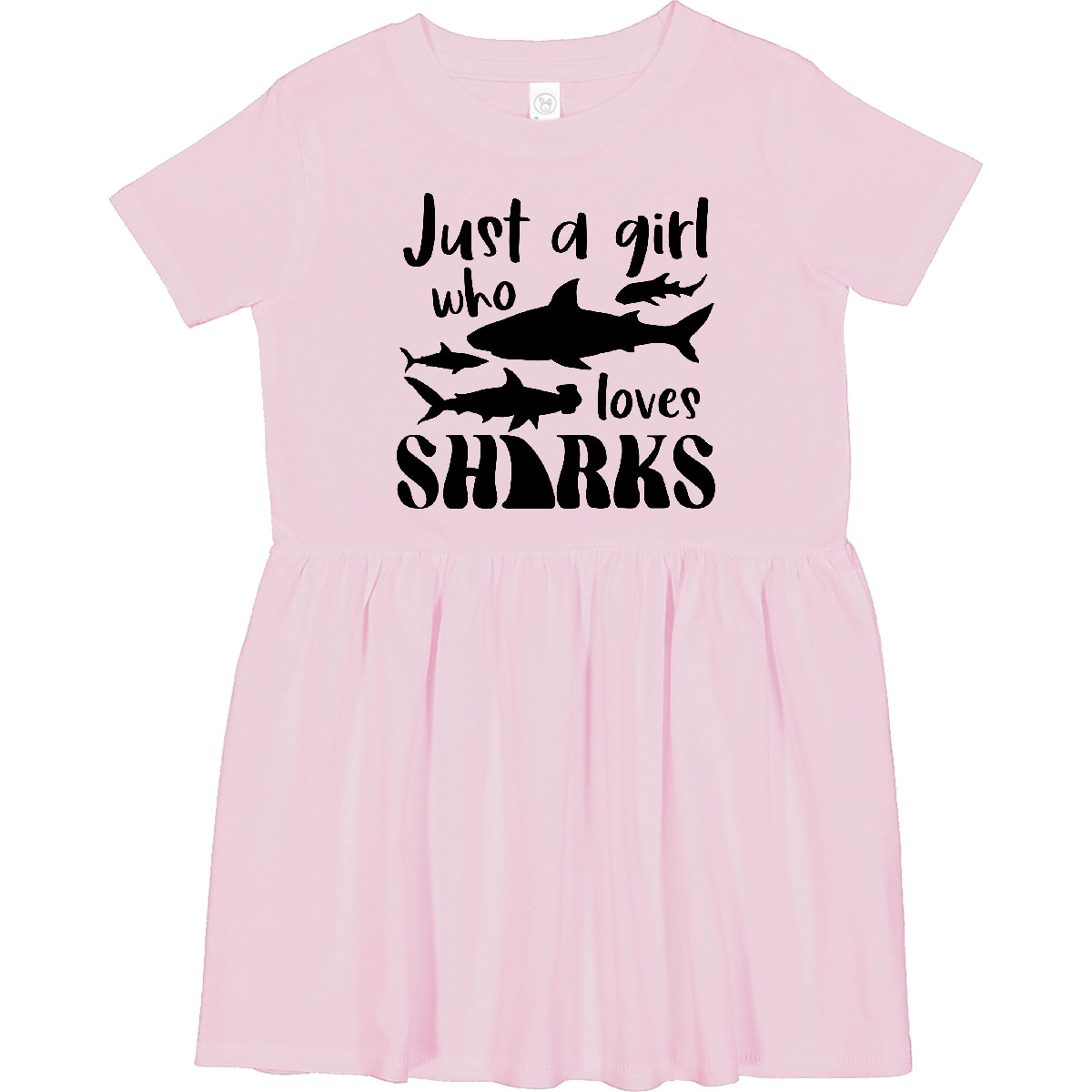 Inktastic Just A Girl Who Loves Sharks Toddler Dress Protect Conserve Save Ocean