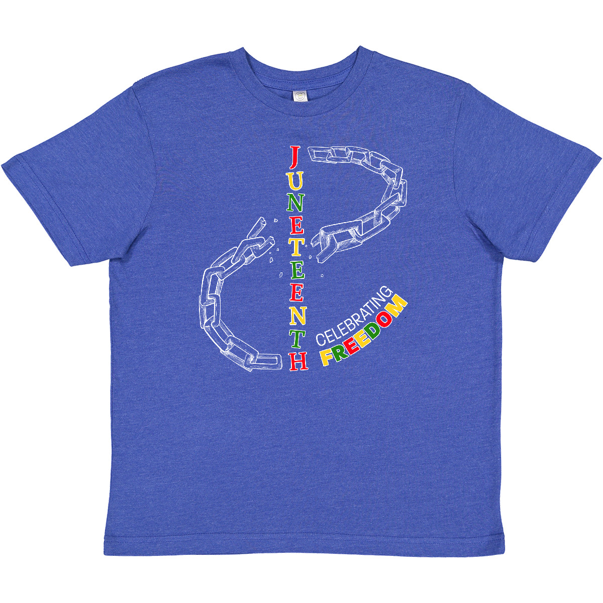 Inktastic Juneteenth-Celebrating Freedom- Breaking Chains Youth T-Shirt June Day - Picture 6 of 6