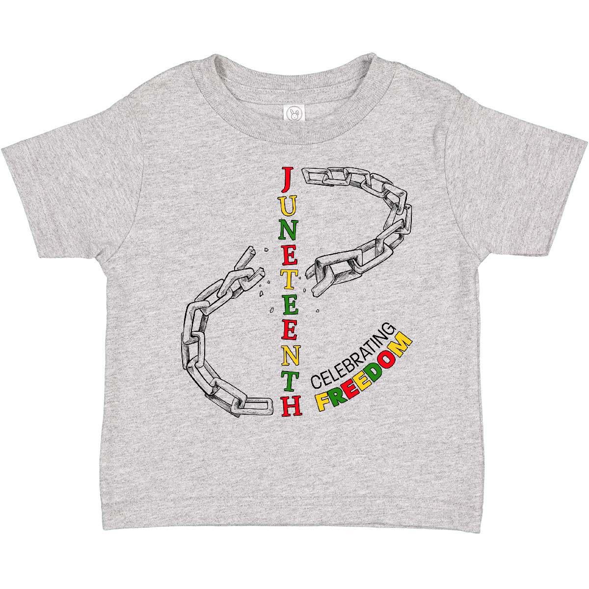 Inktastic Juneteenth-Celebrating Freedom- Breaking Chains Toddler T-Shirt June - Picture 2 of 8