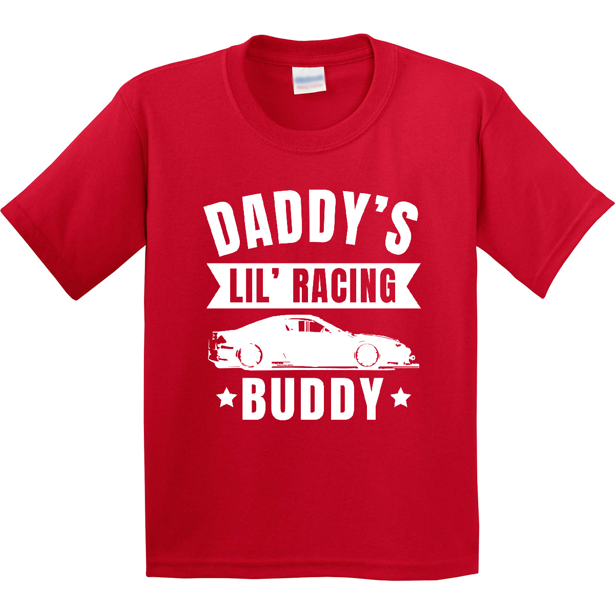 Inktastic Daddys Lil Racing Buddy Youth T-Shirt Kids Little Fun I Love Racecar - Picture 7 of 9