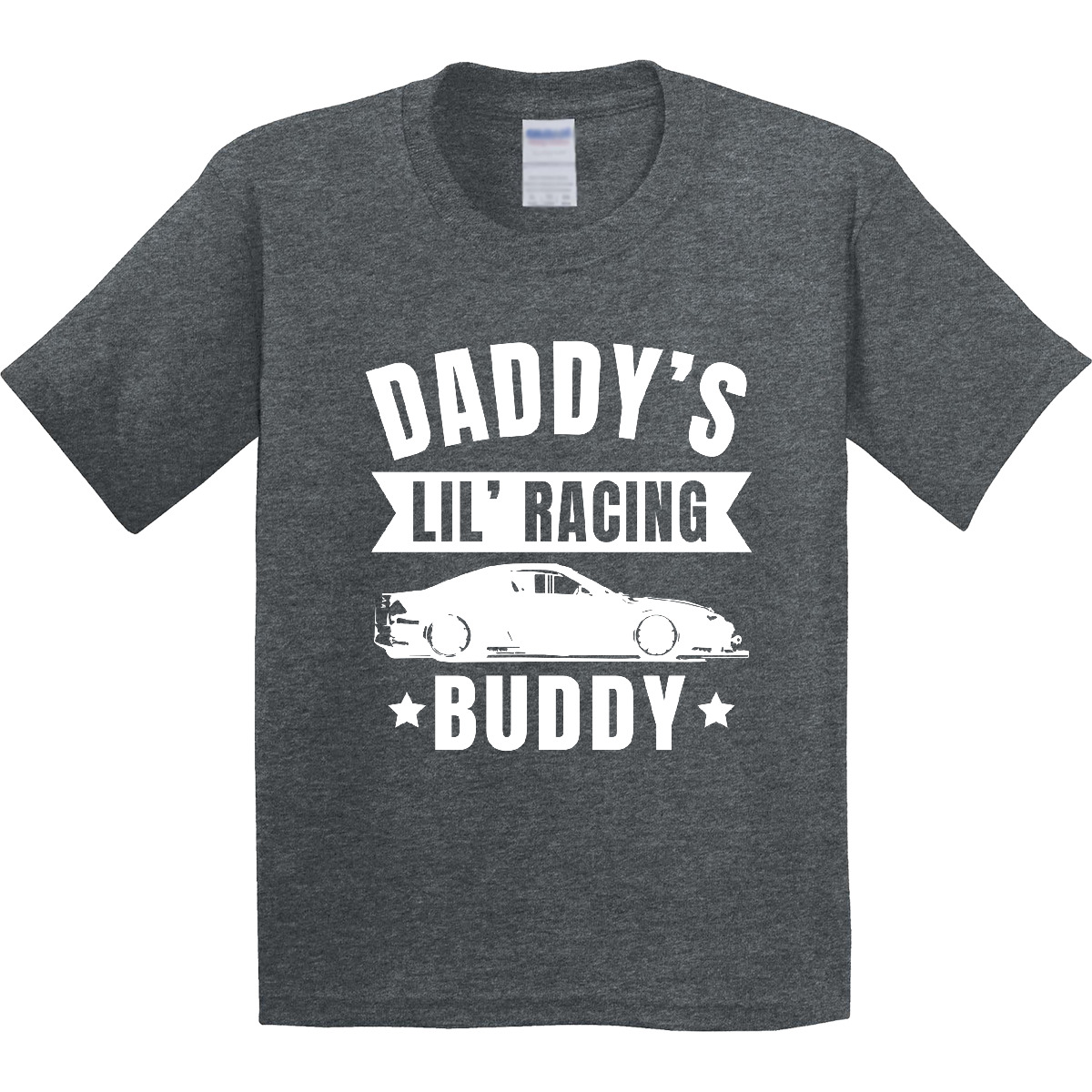Inktastic Daddys Lil Racing Buddy Youth T-Shirt Kids Little Fun I Love Racecar - Picture 8 of 9