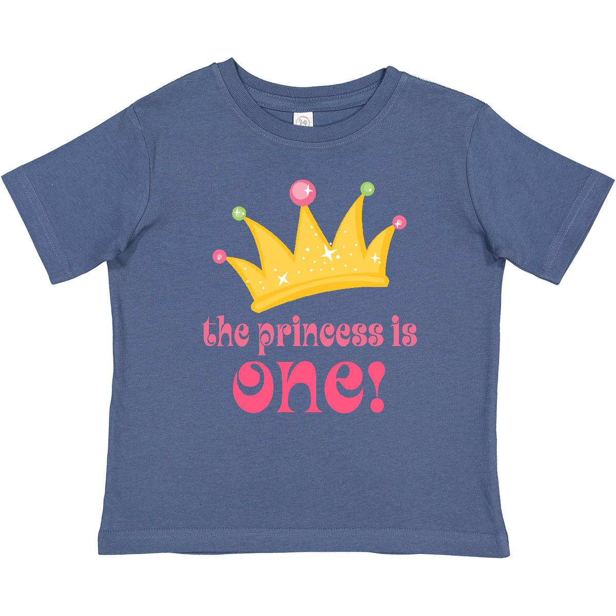 Inktastic Cute Princess Is One 1st Birthday Baby T-Shirt First Kids Babys Year - Picture 2 of 3