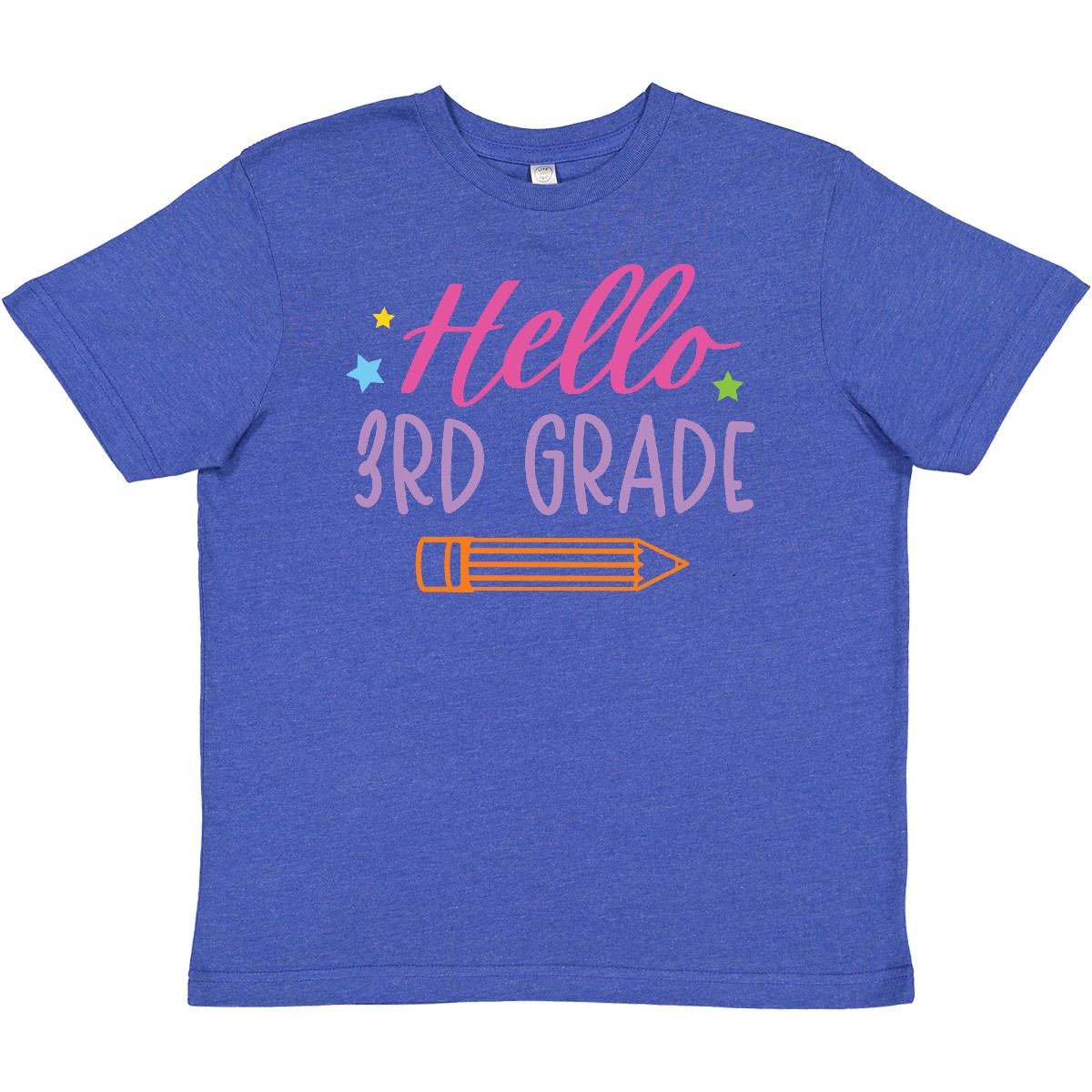 Inktastic Back To School Hello 3rd Grade Youth T-Shirt Kids I Love Stars Cute - Picture 6 of 7