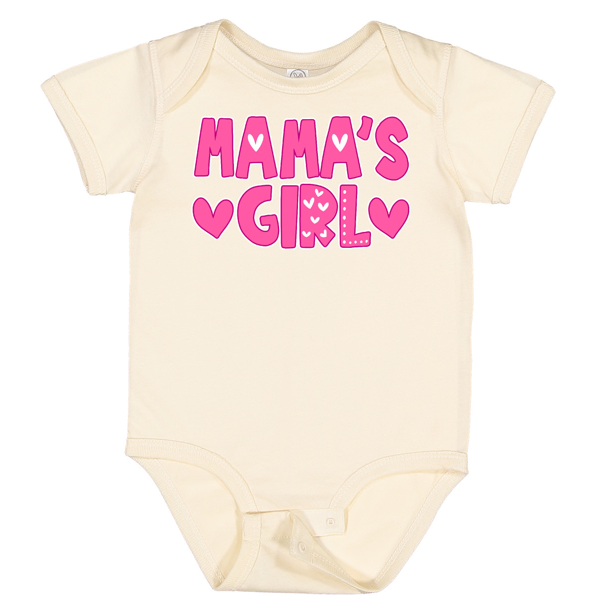 Inktastic Mama's Girl Pink With Hearts Baby Bodysuit Family Girls Mama Mother Jc - Picture 6 of 8