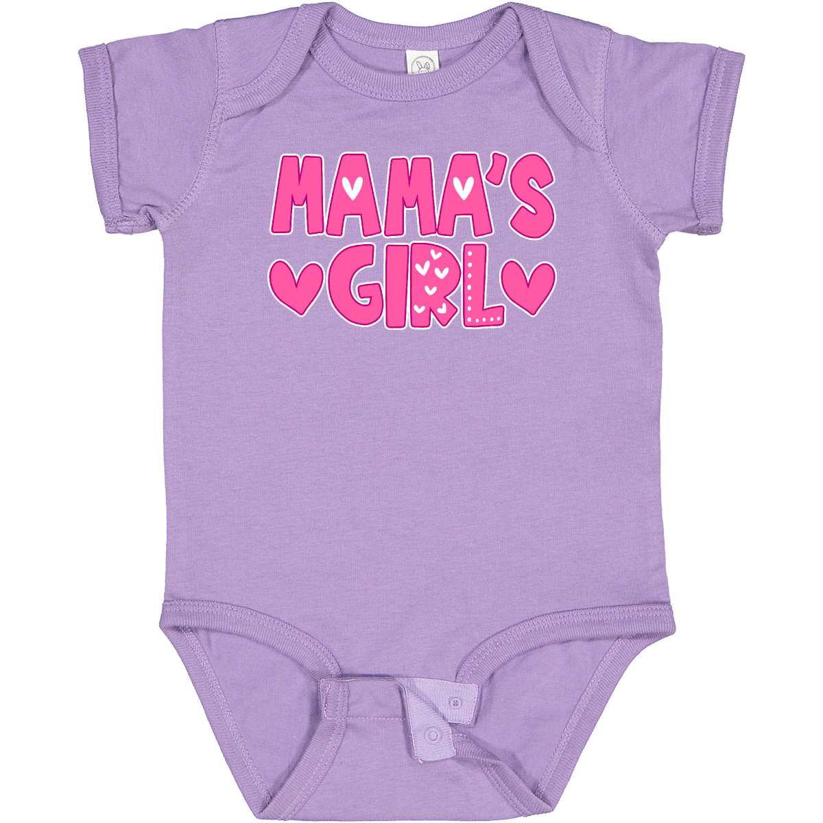 Inktastic Mama's Girl Pink With Hearts Baby Bodysuit Family Girls Mama Mother Jc - Picture 5 of 8