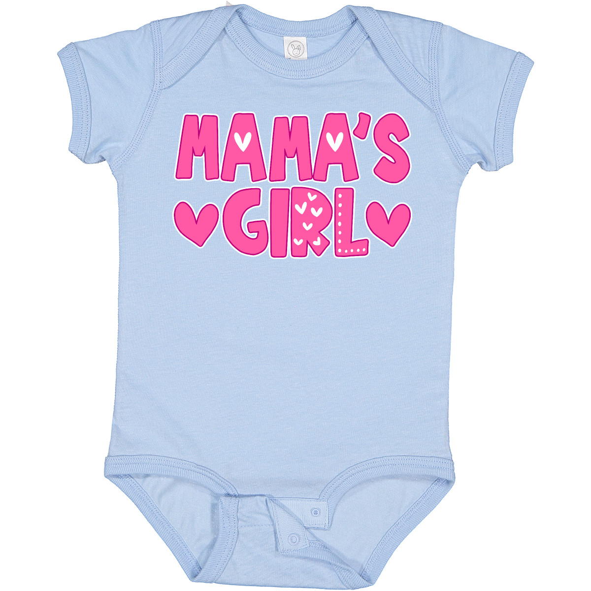 Inktastic Mama's Girl Pink With Hearts Baby Bodysuit Family Girls Mama Mother Jc - Picture 3 of 8