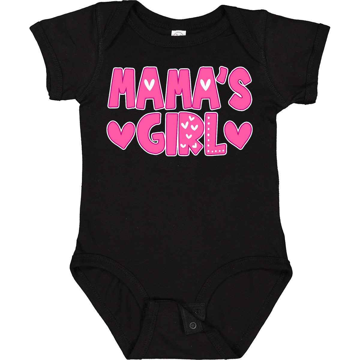 Inktastic Mama's Girl Pink With Hearts Baby Bodysuit Family Girls Mama Mother Jc - Picture 2 of 8