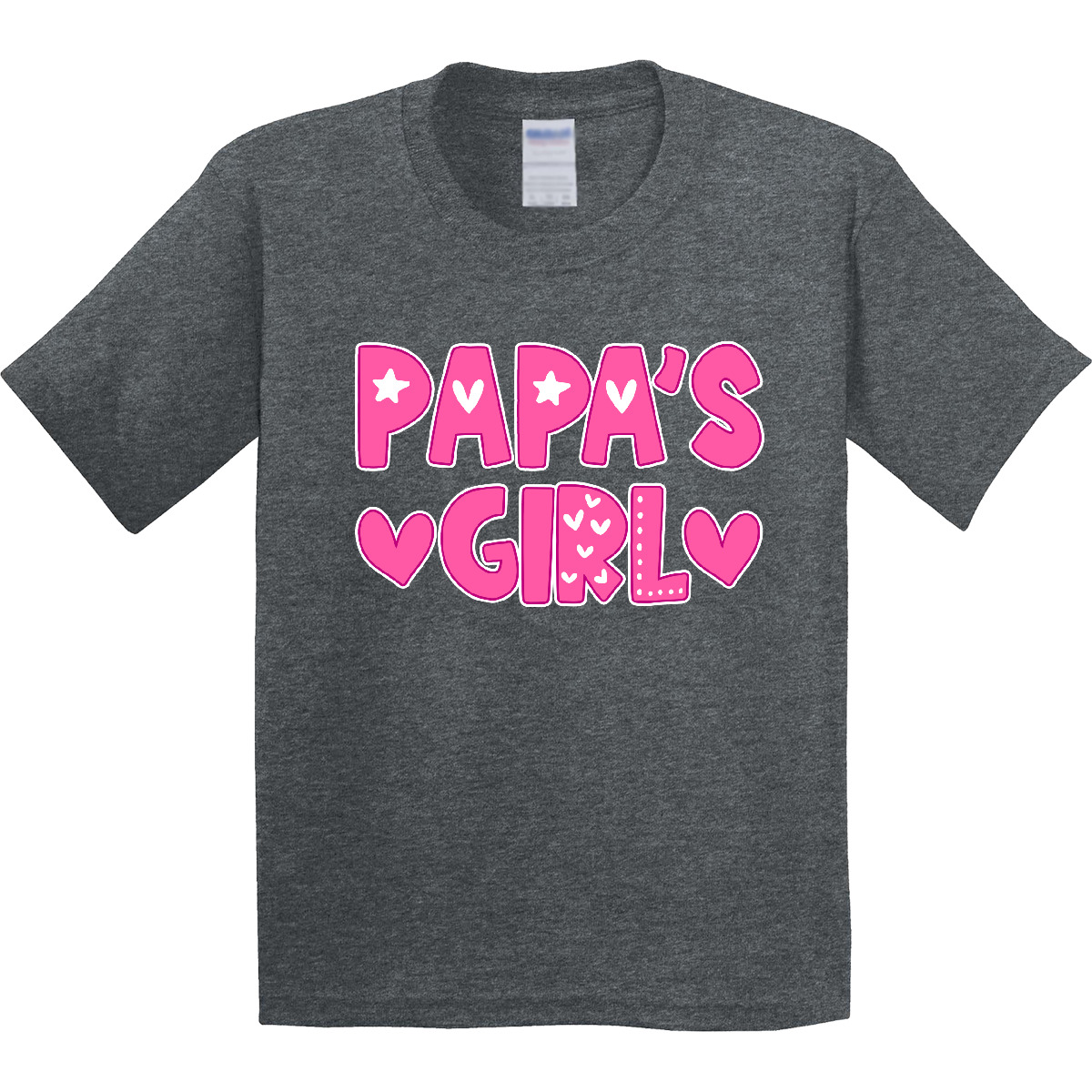 Inktastic Papa's Girl Gift Youth T-Shirt Family Girls Papa Grandpa Daddy Father - Picture 6 of 9