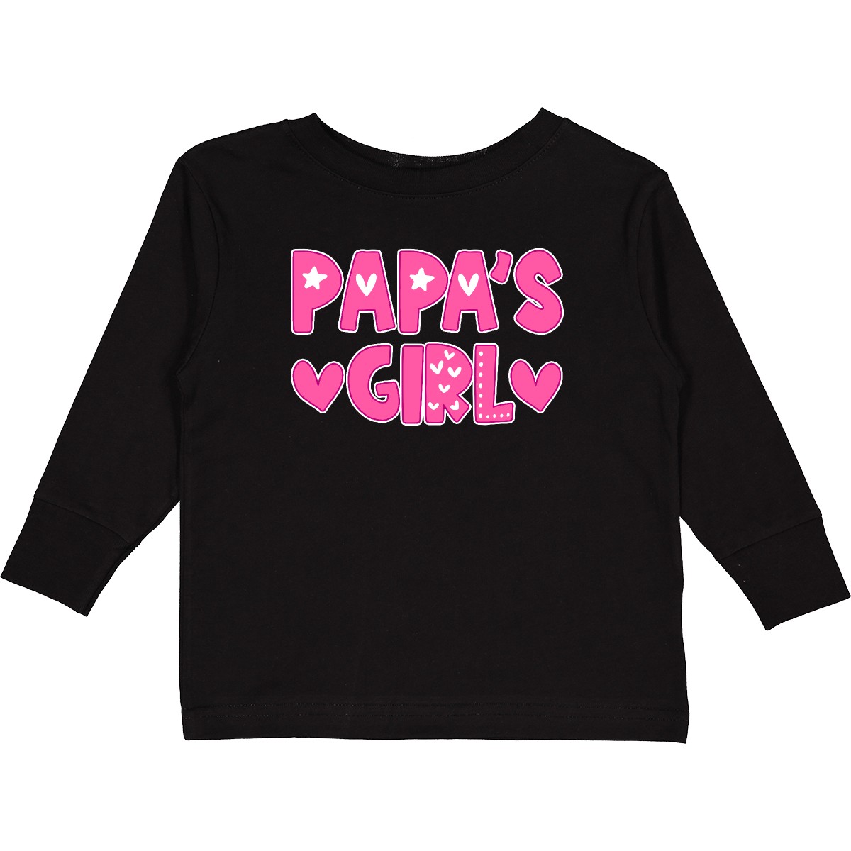 Inktastic Papa's Girl Gift Toddler Long Sleeve T-Shirt Family Girls Papa Grandpa - Picture 2 of 6
