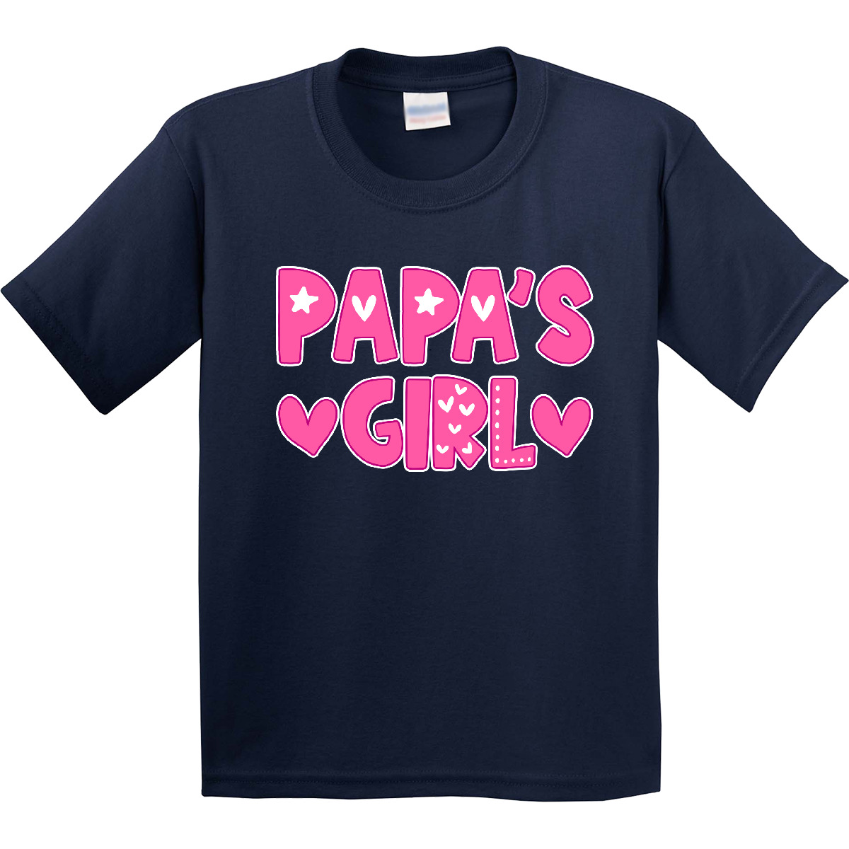 Inktastic Papa's Girl Gift Youth T-Shirt Family Girls Papa Grandpa Daddy Father - Picture 3 of 9