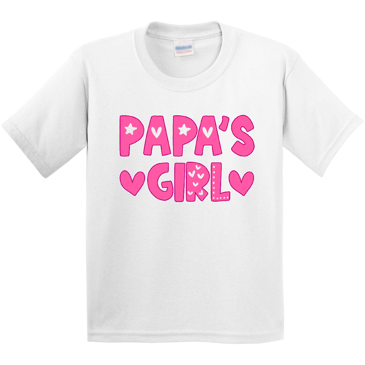Inktastic Papa's Girl Gift Youth T-Shirt Family Girls Papa Grandpa Daddy Father - Picture 9 of 9