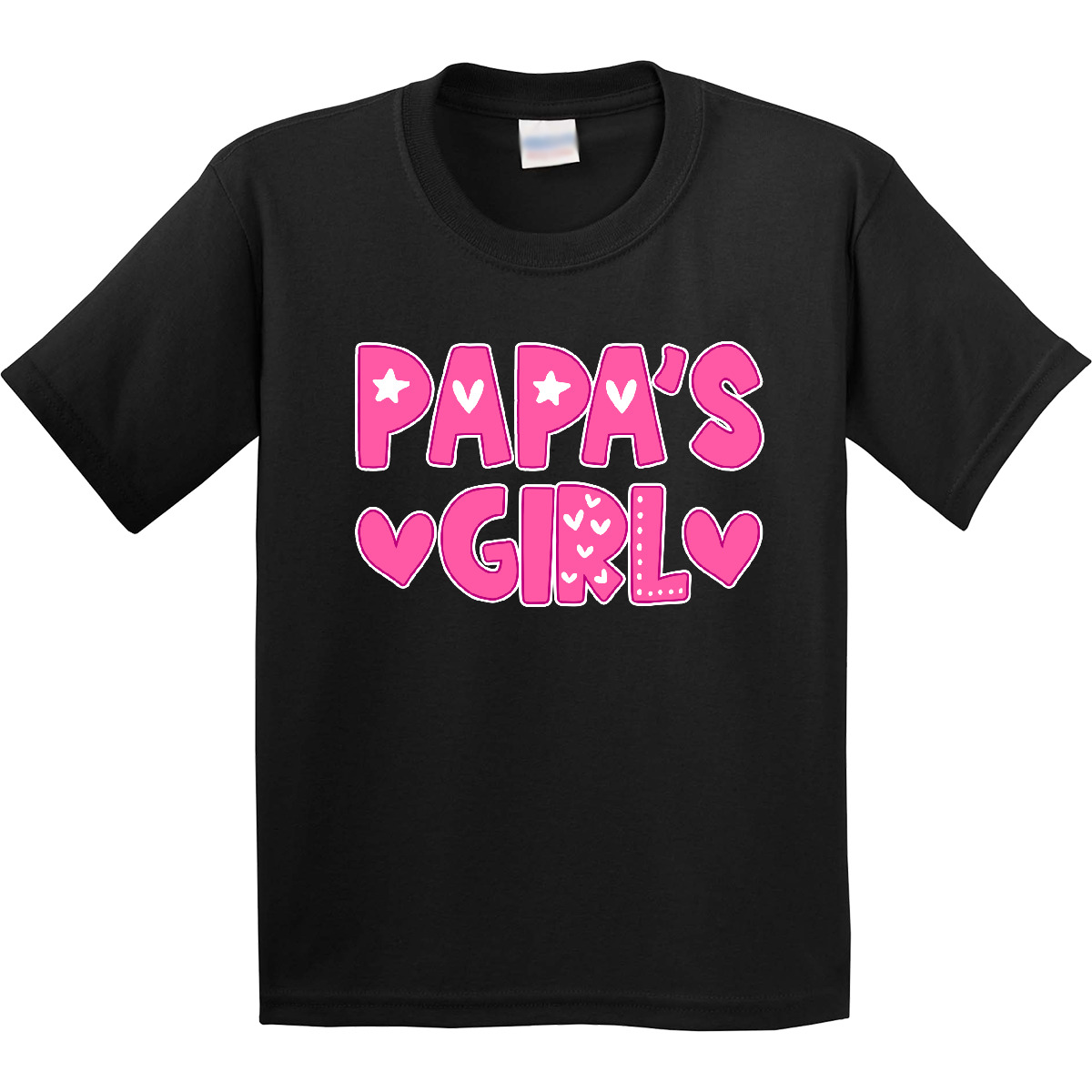 Inktastic Papa's Girl Gift Youth T-Shirt Family Girls Papa Grandpa Daddy Father - Picture 2 of 9
