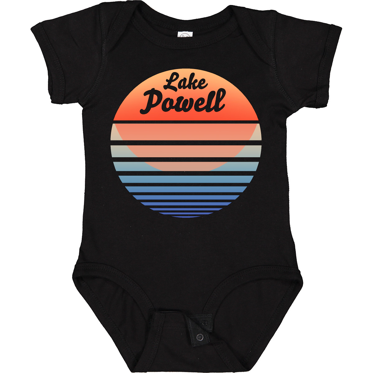 Inktastic Lake Powell Retro Sunset Baby Bodysuit Summer Arizona Sun Sunny Trip