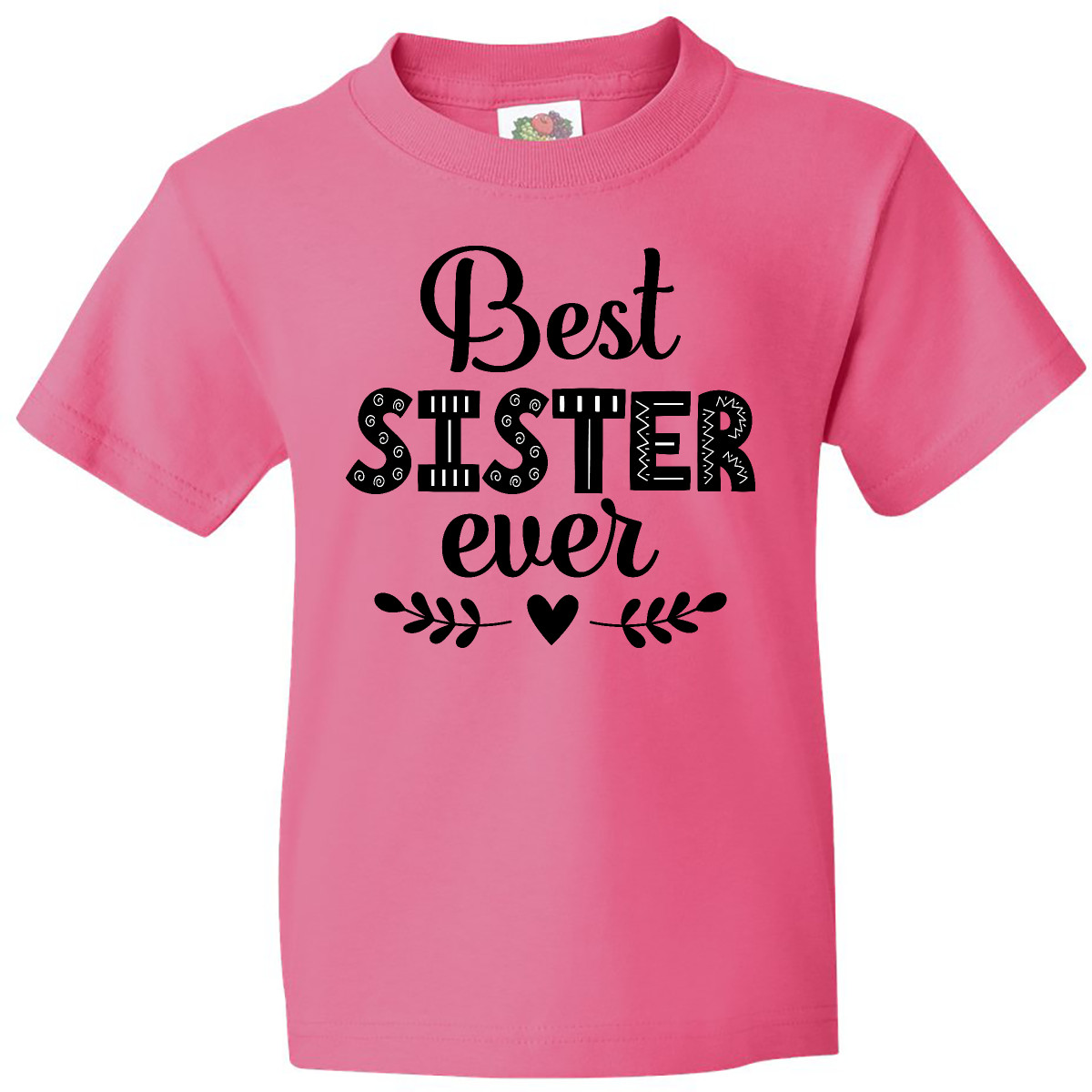 Inktastic Best Sister Ever Gift Youth T-Shirt Worlds Gifts Family I My Tee Kids - Bild 4 von 7