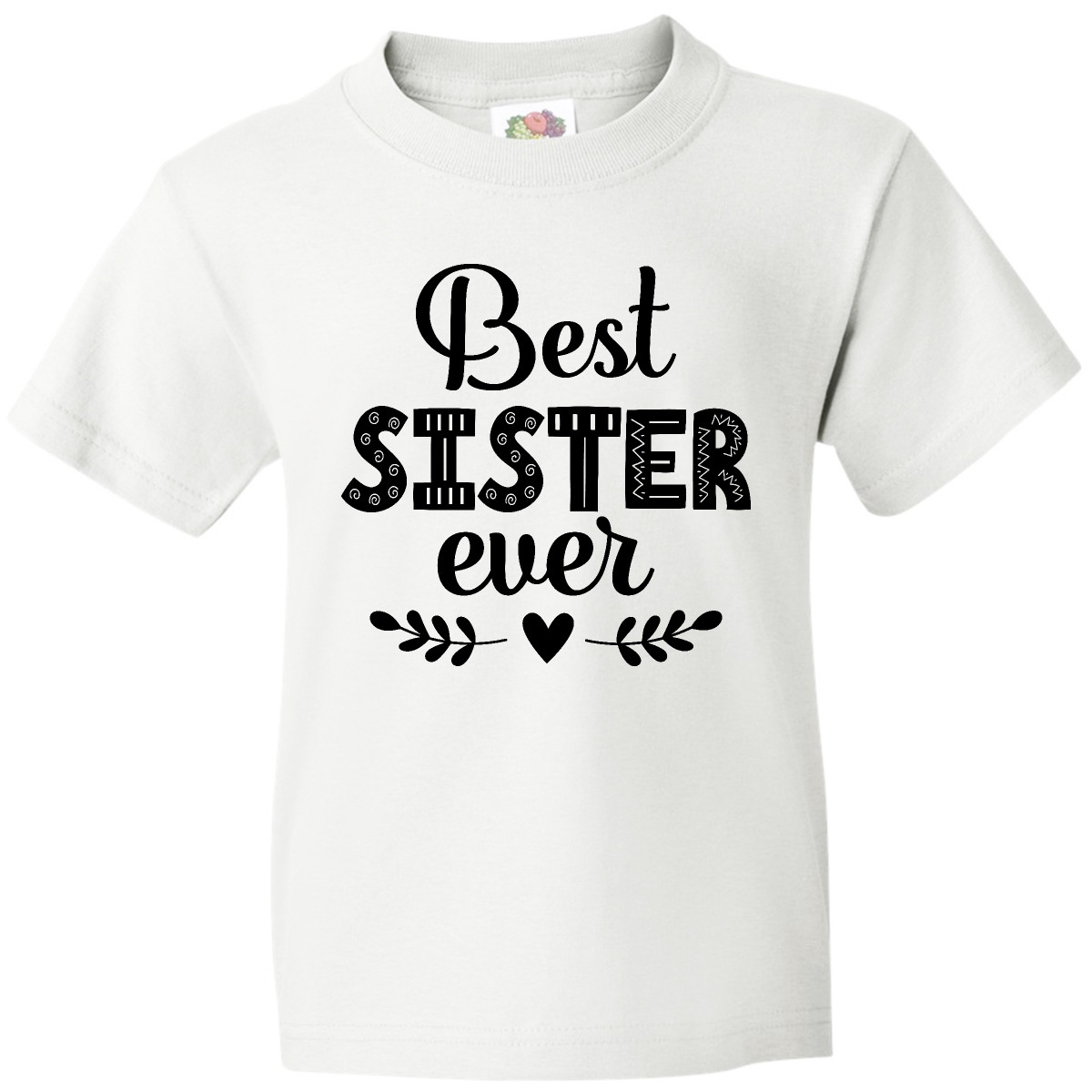 Inktastic Best Sister Ever Gift Youth T-Shirt Worlds Gifts Family I My Tee Kids - Bild 7 von 7