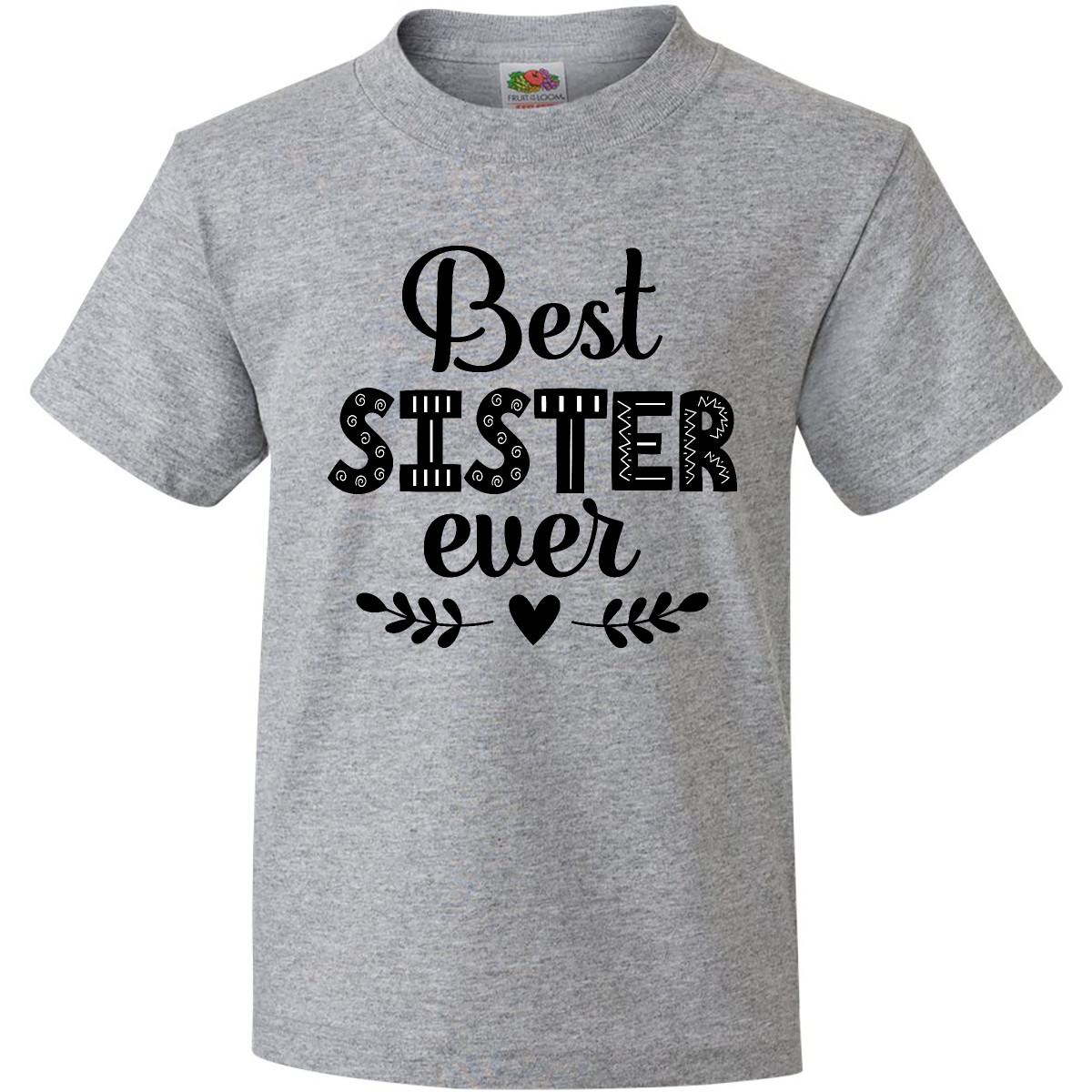 Inktastic Best Sister Ever Gift Youth T-Shirt Worlds Gifts Family I My Tee Kids - Bild 3 von 7