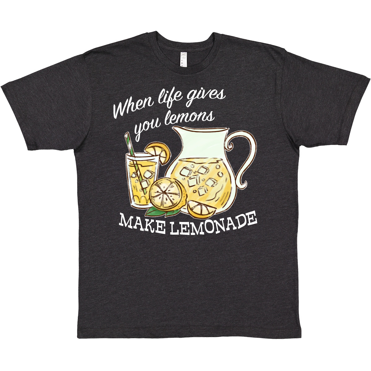 Inktastic When Life Gives You Lemons, Make Lemonade T-Shirt Food Foodie Lemon - Picture 9 of 9