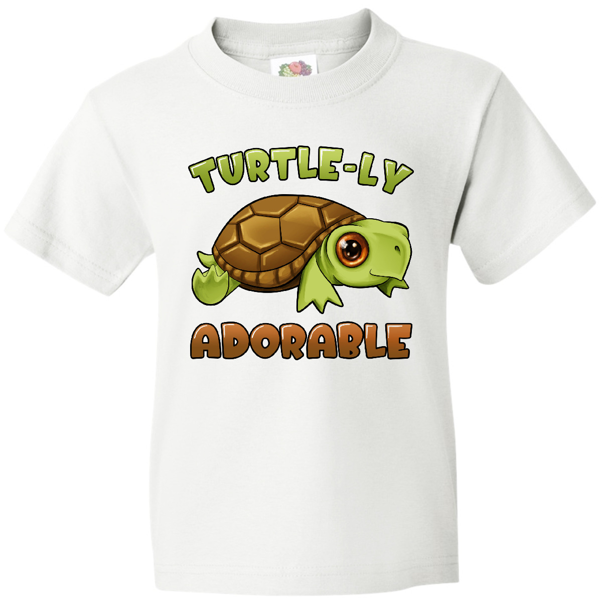 Inktastic Turtle-ly Adorable Cute Turtle Youth T-Shirt Turtles Favorite Reptile - Picture 9 of 9