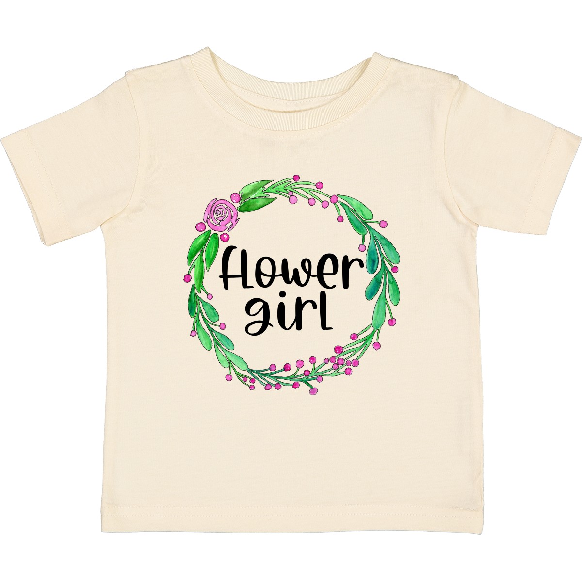 Inktastic Flower Girl Rose Wreath Baby T-Shirt Roses Flowers Family Celebrate Jc - Picture 4 of 6