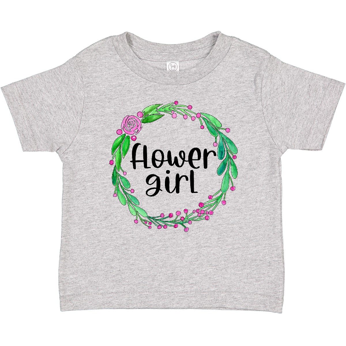 Inktastic Flower Girl Rose Wreath Baby T-Shirt Roses Flowers Family Celebrate Jc - Picture 3 of 6