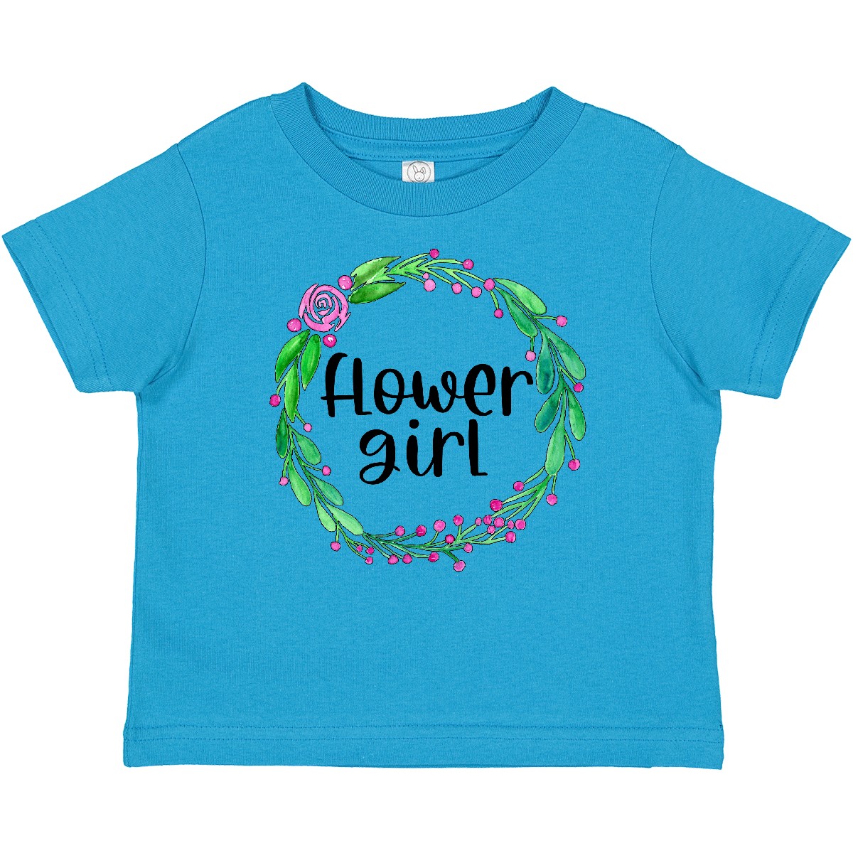 Inktastic Flower Girl Rose Wreath Baby T-Shirt Roses Flowers Family Celebrate Jc - Picture 5 of 6