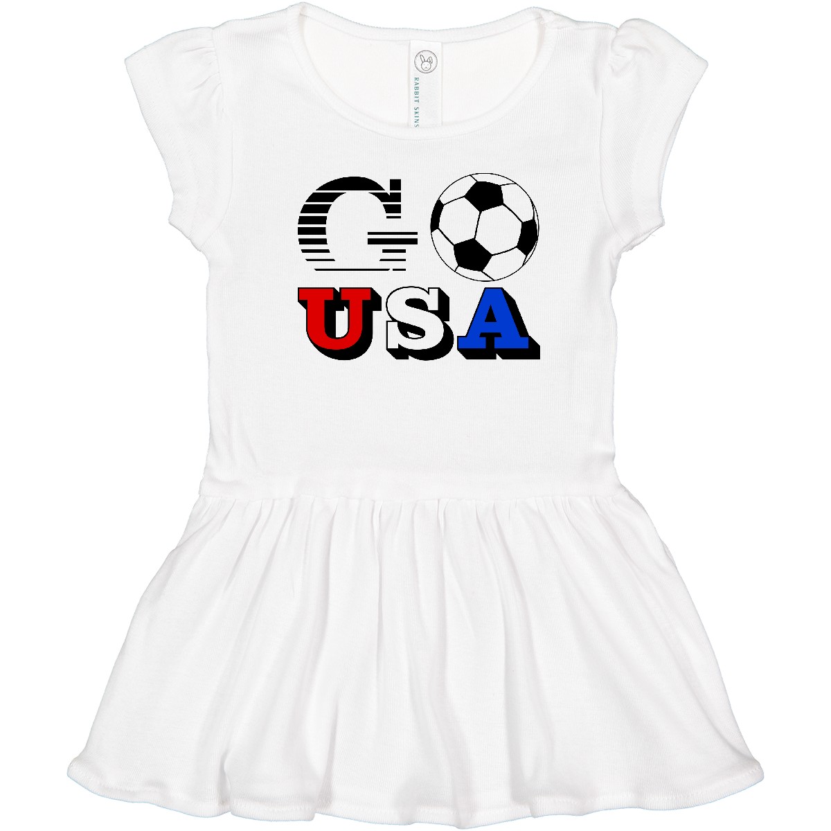 Inktastic Go, USA- Soccer, Football Toddler Dress Sports United States America - Picture 5 of 7