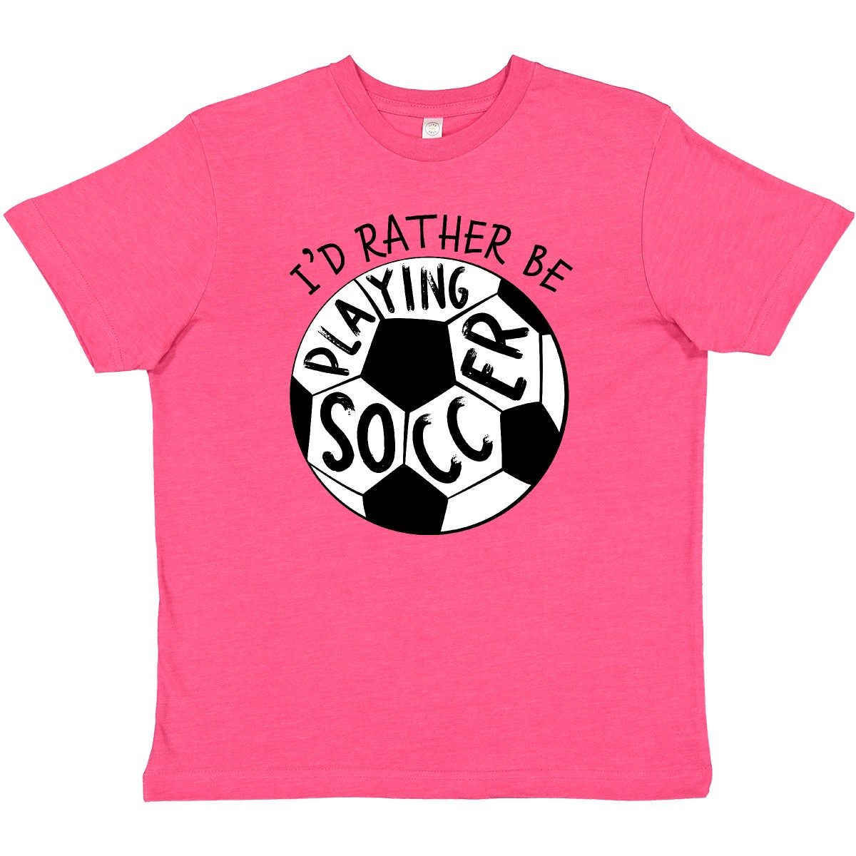 Inktastic I'd Rather Be Playing Soccer Youth T-Shirt Sports Play Sport Fun Ball - Picture 5 of 7