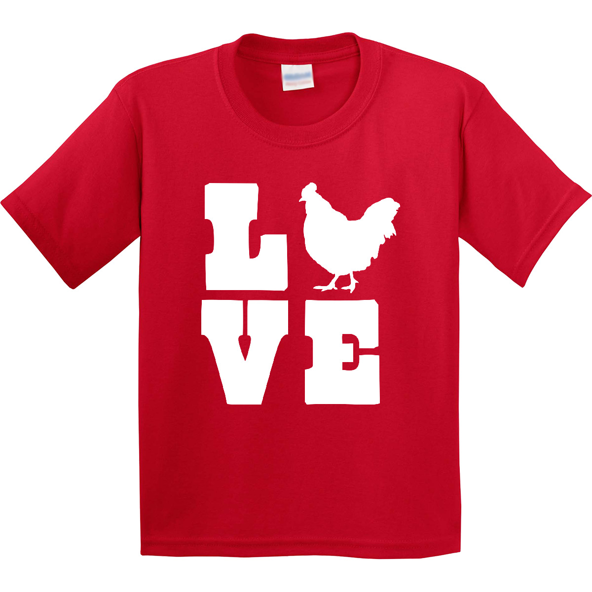 Inktastic Love Chickens Youth T-Shirt Farm Animals Birds Flock Favorite Pets Tee - Picture 6 of 9