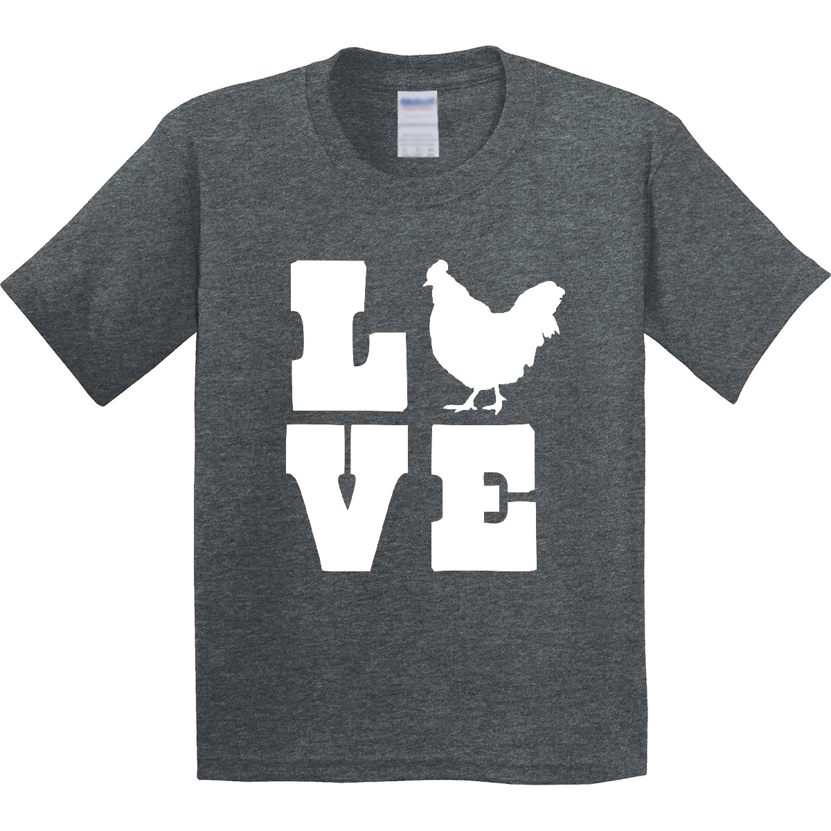 Inktastic Love Chickens Youth T-Shirt Farm Animals Birds Flock Favorite Pets Tee - Picture 7 of 9